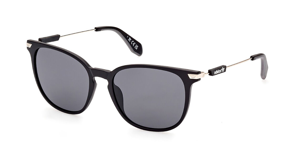 Adidas Originals OR0074 02A, Black frame, Smoke Dark Grey lenses