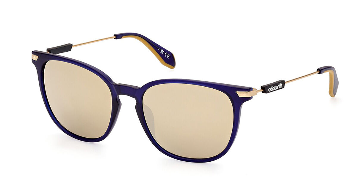 Adidas Originals OR0074 91G, Blue frame, Brown Mirror lenses