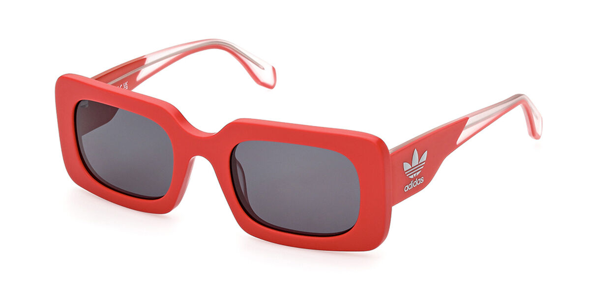 Adidas Originals OR0076 67A, Red frame, Grey lenses