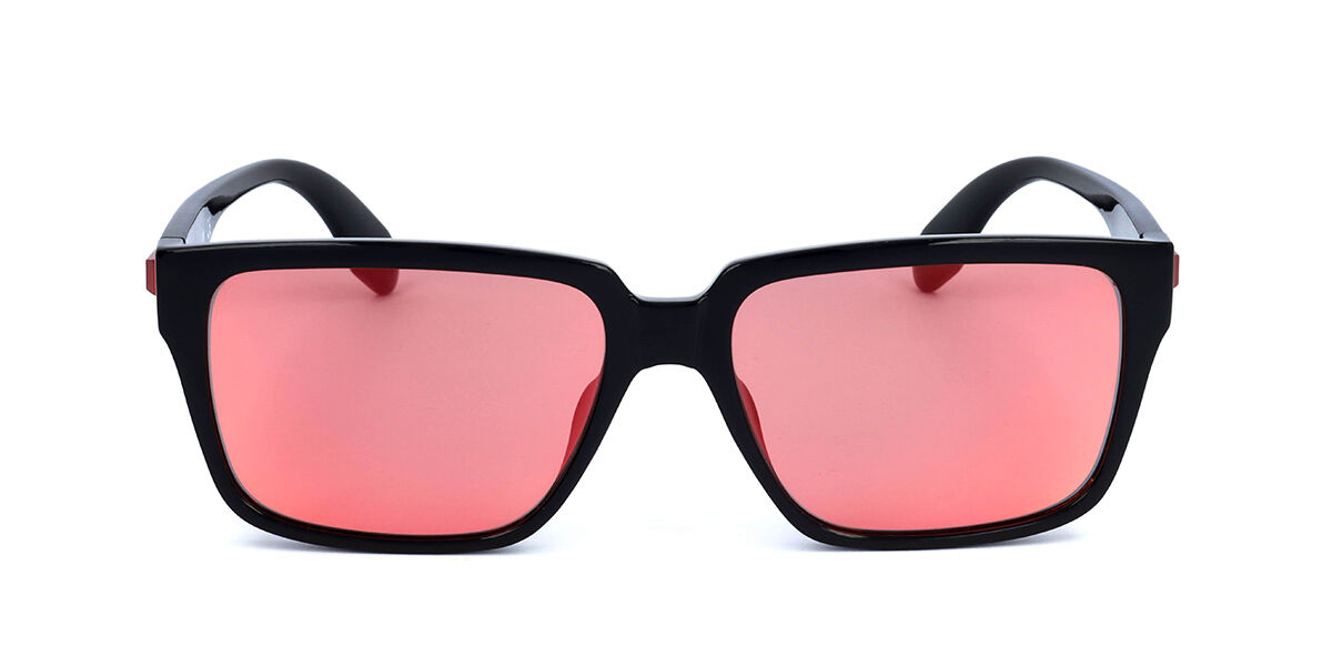 Adidas Originals OR0013-F Asian Fit 01U, Black frame, Bordeaux Mirror lenses