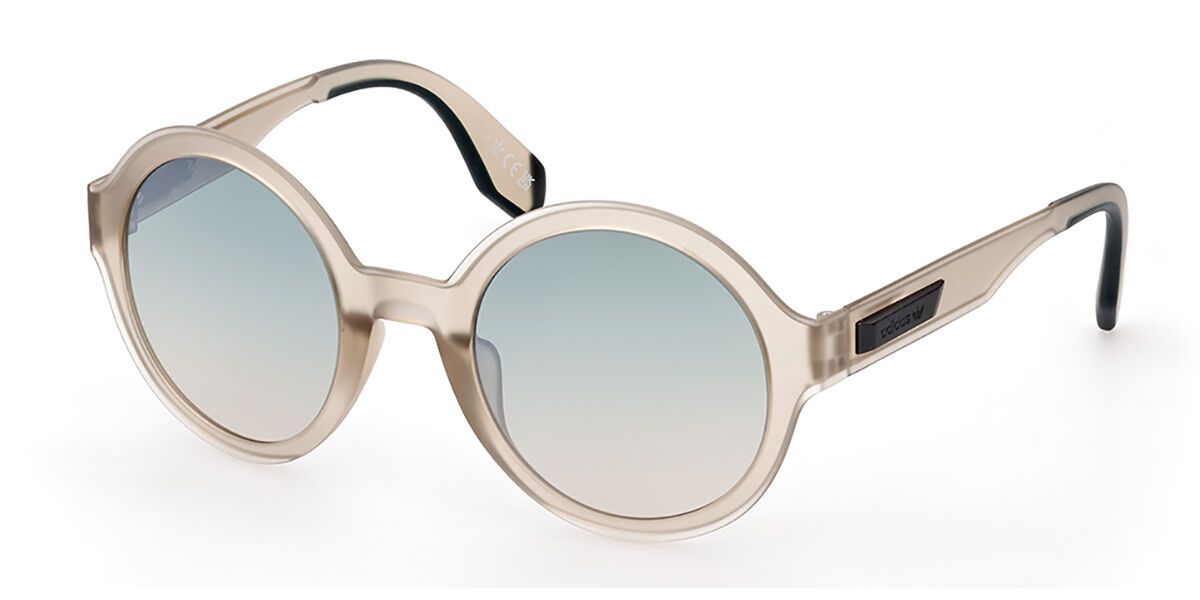 Adidas Originals OR0080 45Q, Brown frame, Green Mirror lenses