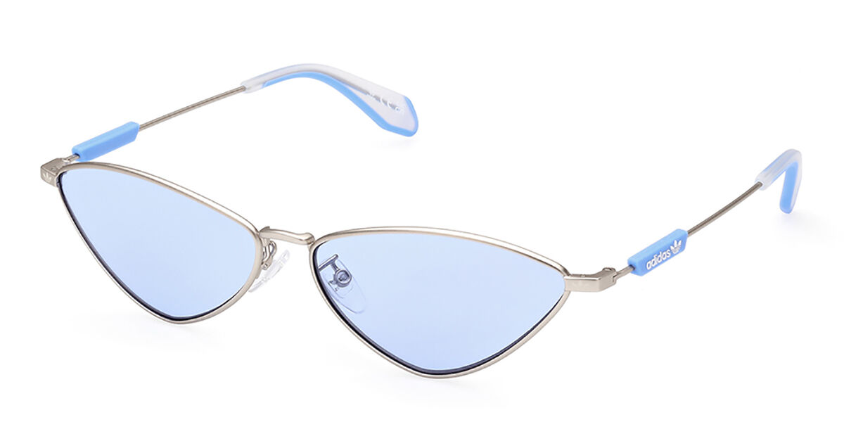 Adidas Originals OR0084 16V, Silver frame, Blue lenses