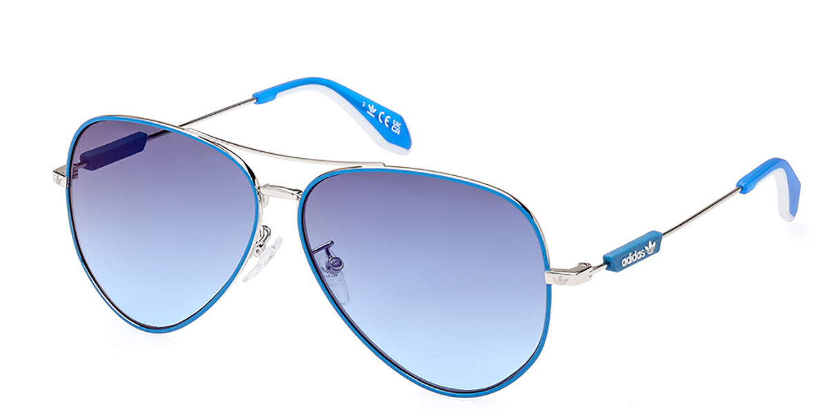Adidas Originals OR0085 92X, Blue frame, Gradient Blue Mirror lenses
