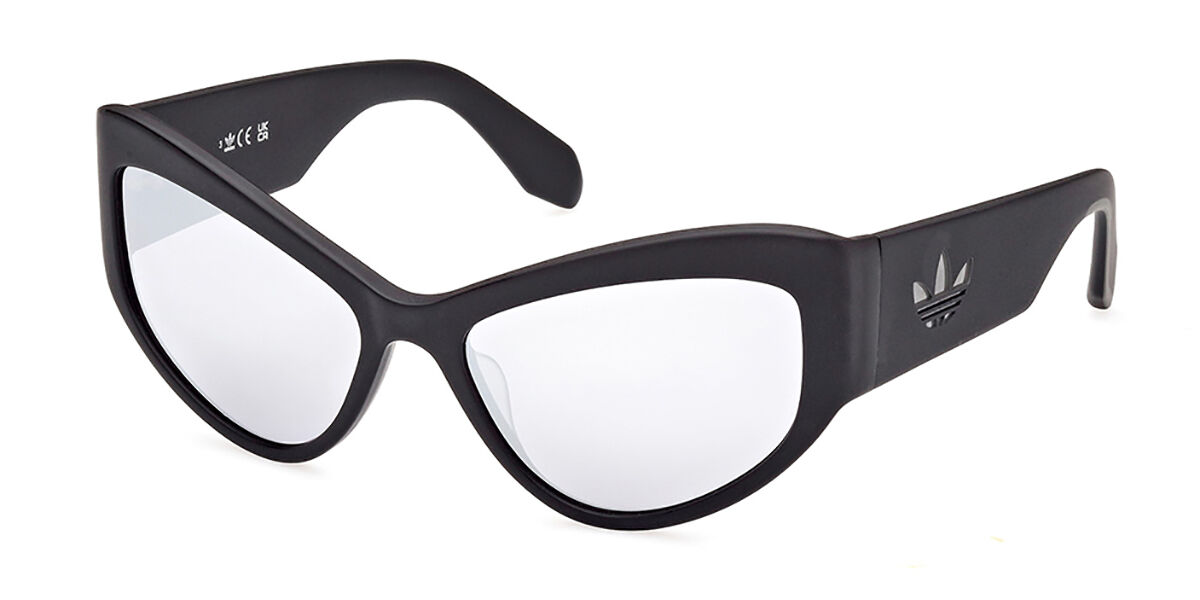 Adidas Originals OR0089 02C, Black frame, Smoke Silver Mirror lenses