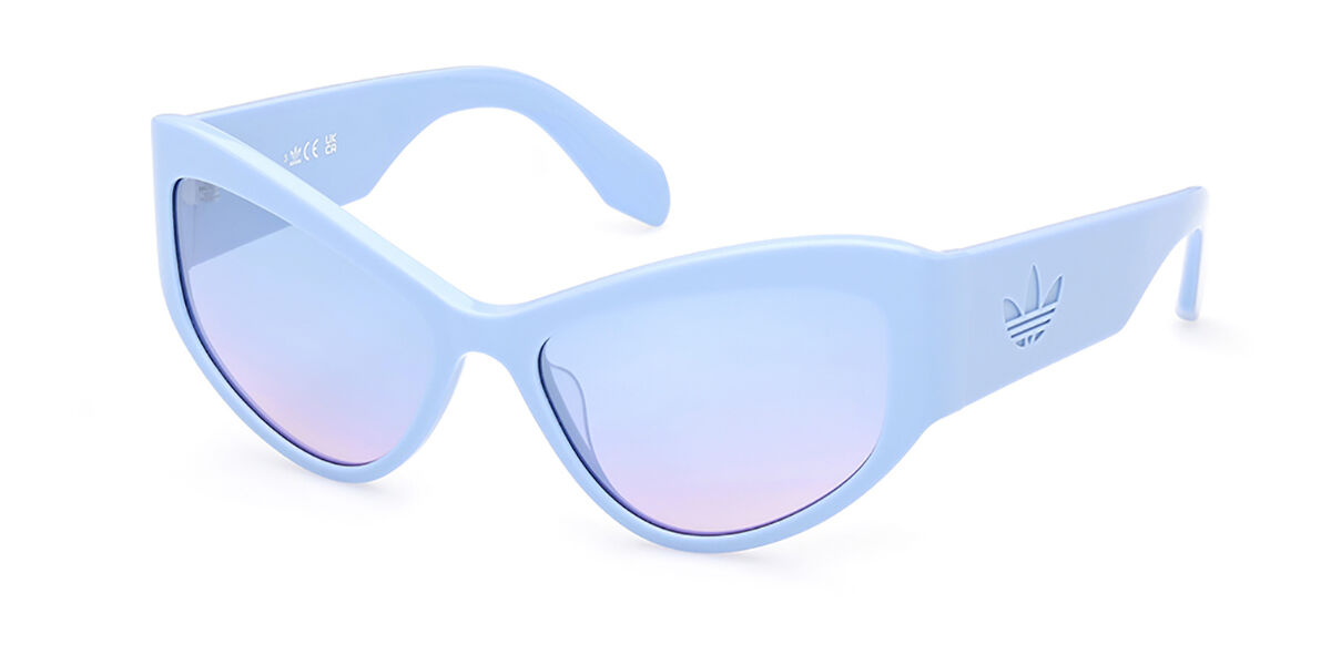 Adidas Originals OR0089 84X, Blue frame, Light Blue Mirror lenses