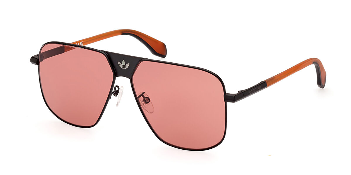 Adidas Originals OR0091 02J, Black frame, Roviex Brown Grey lenses