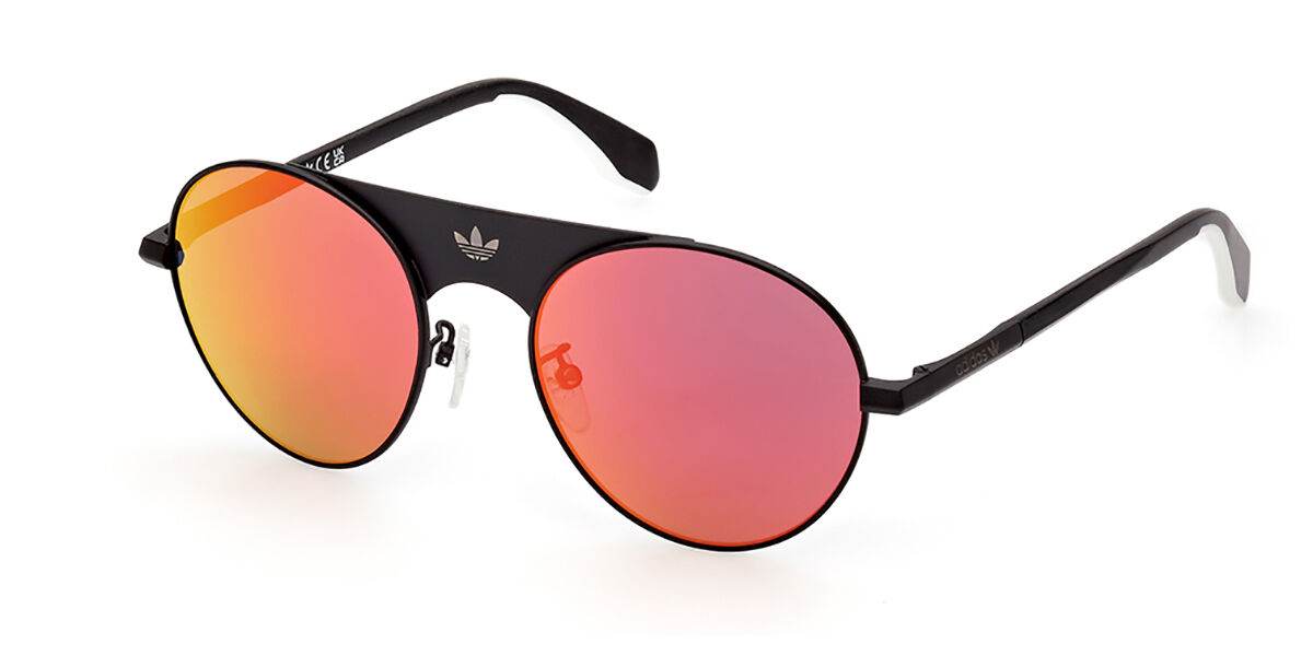 Adidas Originals OR0092 02Z, Black frame, Gradient Red Mirror lenses