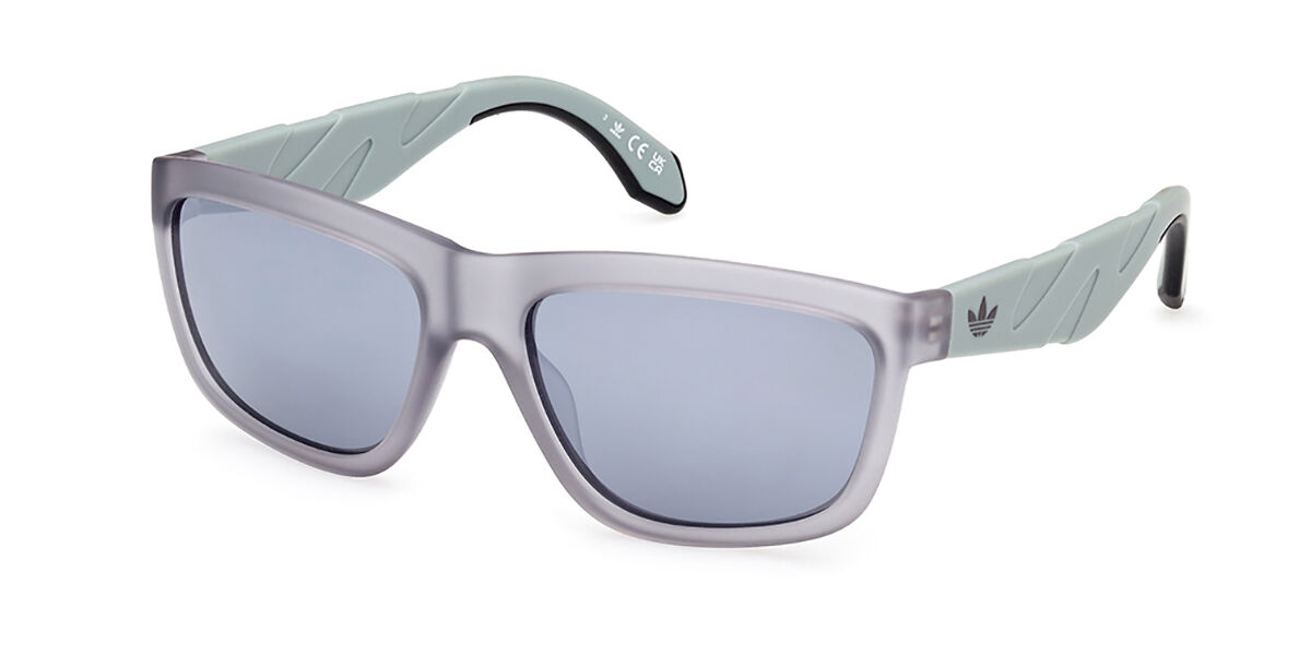 Adidas Originals OR0094 20C, Grey frame, Smoke Dark Grey Mirror lenses