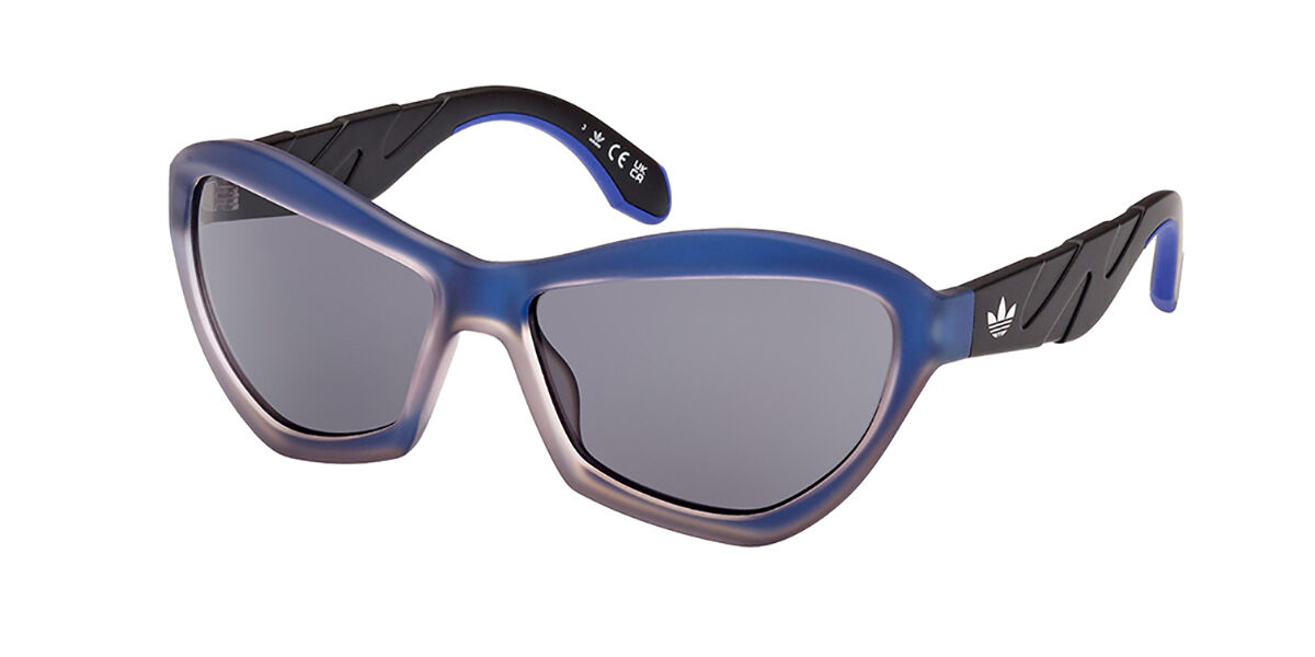 Adidas Originals OR0095 83A, Blue frame, Smoke Dark Grey lenses