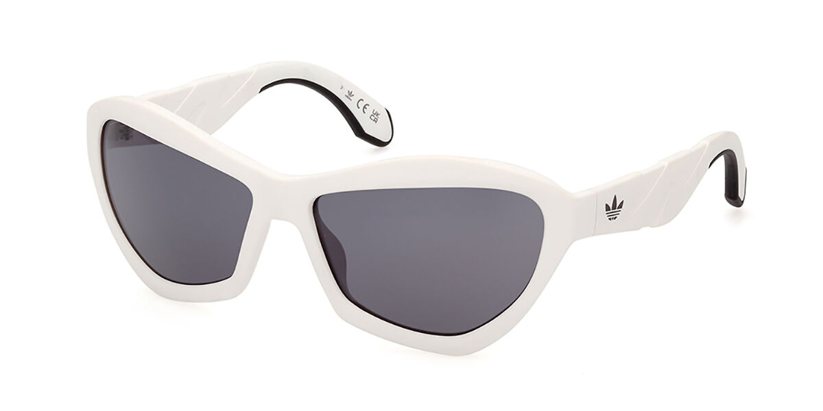 Adidas Originals OR0095 21A, White frame, Smoke Dark Grey lenses