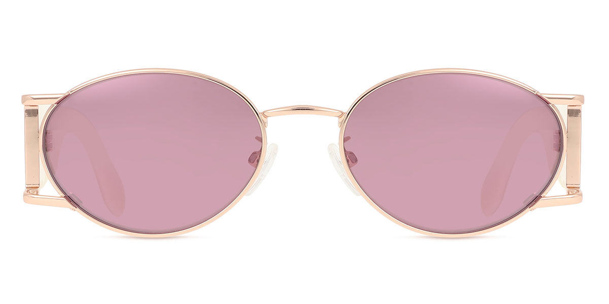 Adidas Originals OR0096 33Z, Gold frame, Gradient Purple Mirror lenses