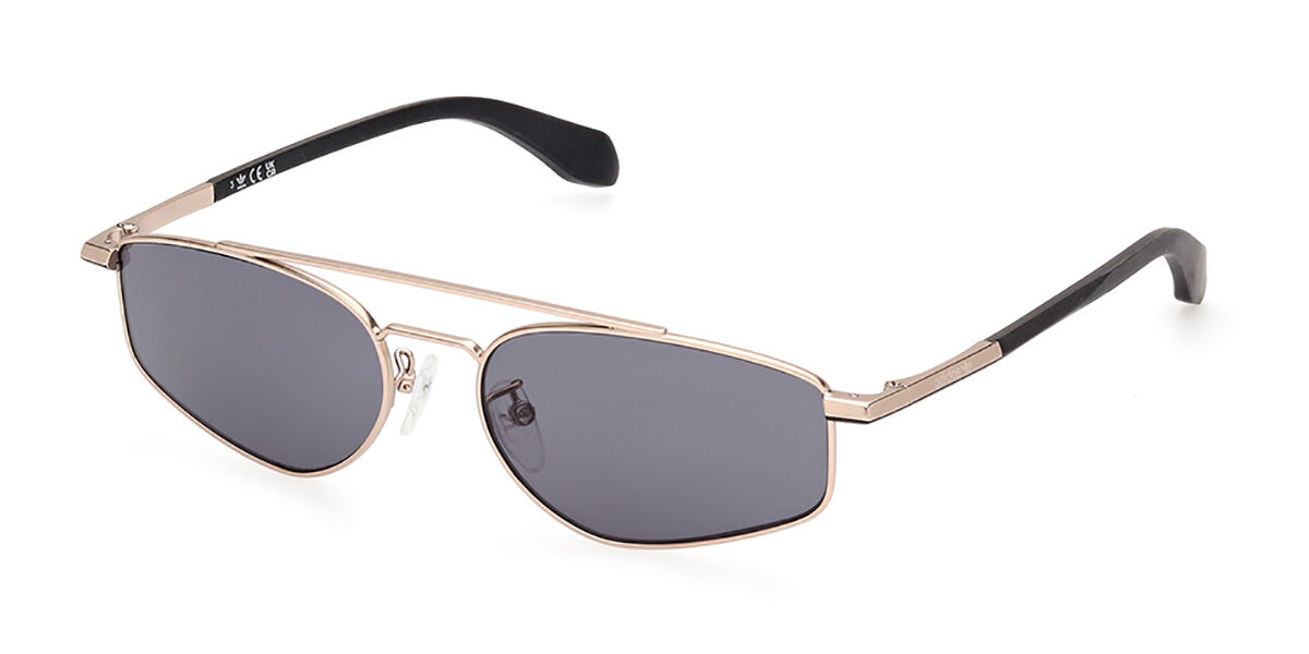 Adidas Originals OR0099 32A, Gold frame, Smoke Dark Grey lenses