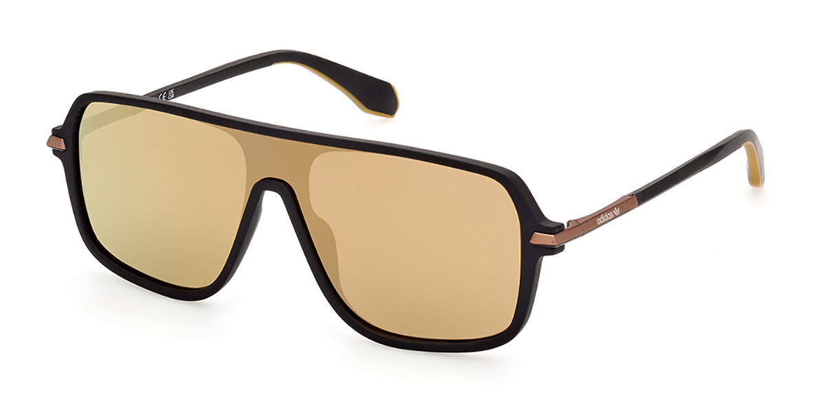 Adidas Originals OR0100 02G, Black frame, Brown Mirror lenses