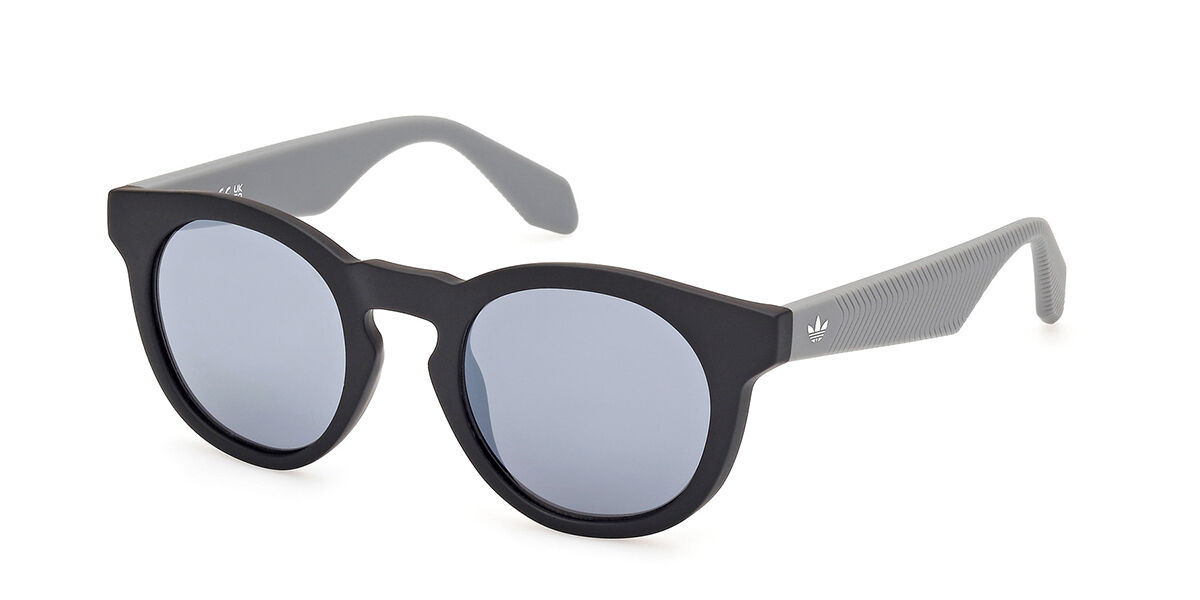 Adidas Originals OR0106 02C, Black frame, Smoke Grey Mirror lenses