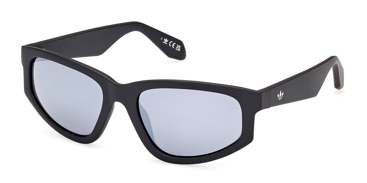 Adidas Originals OR0107 02C, Black frame, Grey Mirror lenses