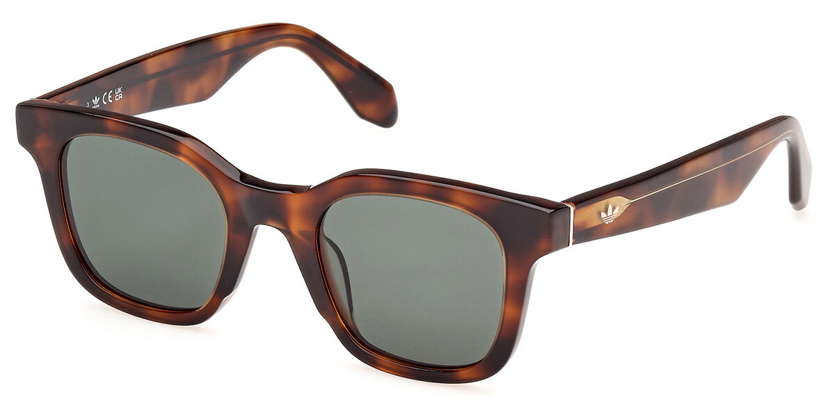 Adidas Originals OR0109 52N, Tortoiseshell frame, Green lenses