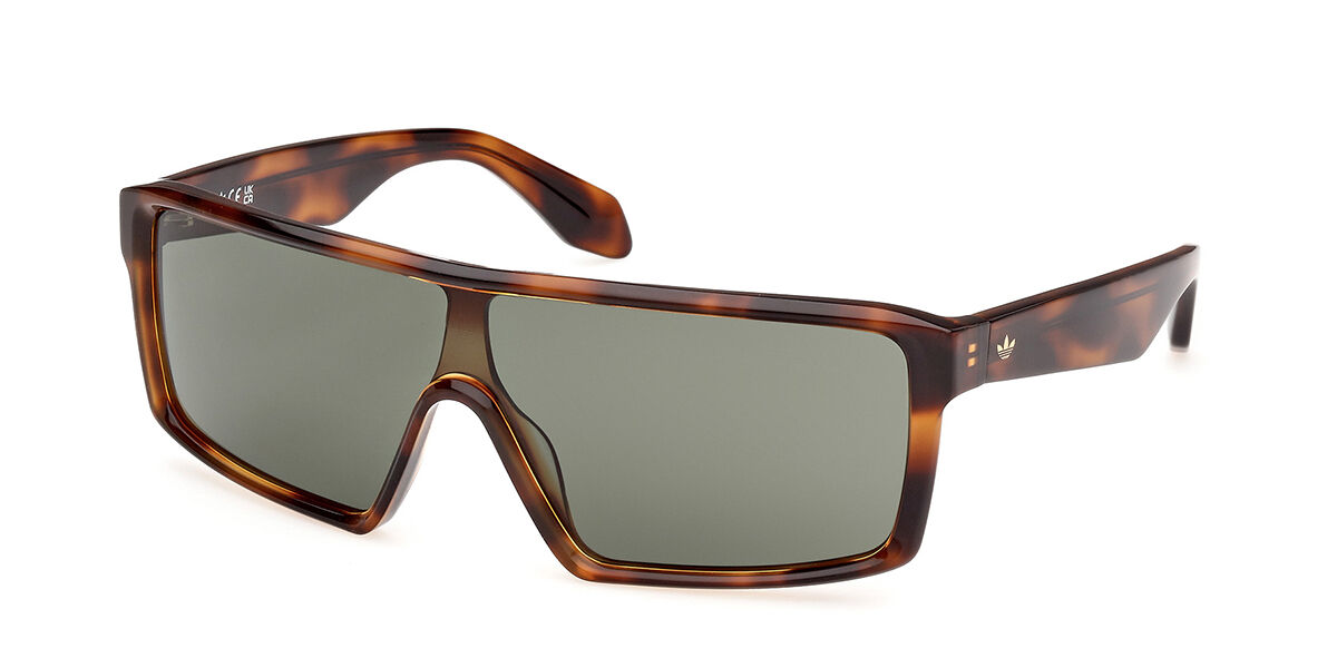 Adidas Originals OR0114 52N, Tortoiseshell frame, Grey Green lenses