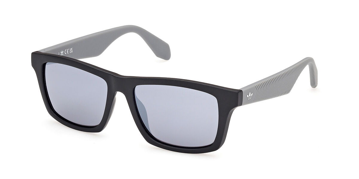 Adidas Originals OR0115 02C, Black frame, Smoke Grey Mirror lenses