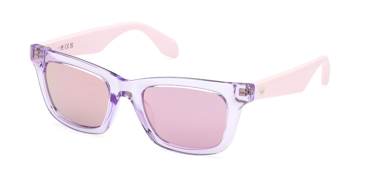 Adidas Originals OR0116 72Z, Pink frame, Purple Mirror lenses