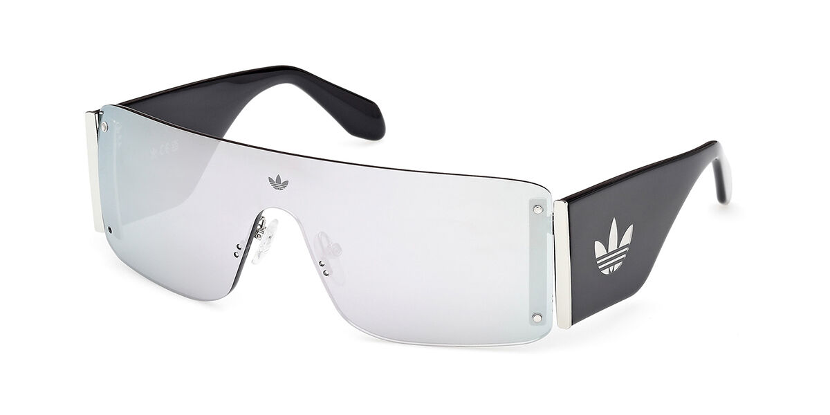 Adidas Originals OR0118 01C, Silver frame, Grey Mirror lenses