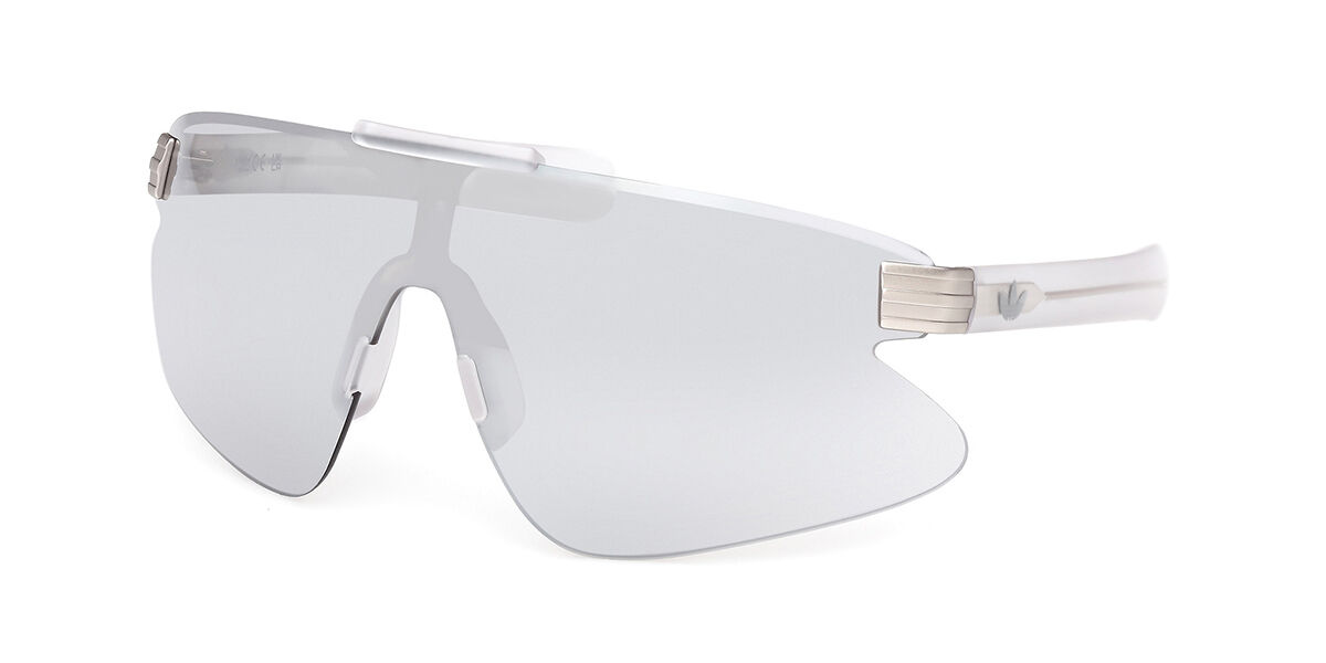 Adidas Originals OR0121 26C, Clear frame, Smoke Grey Silver Mirror lenses