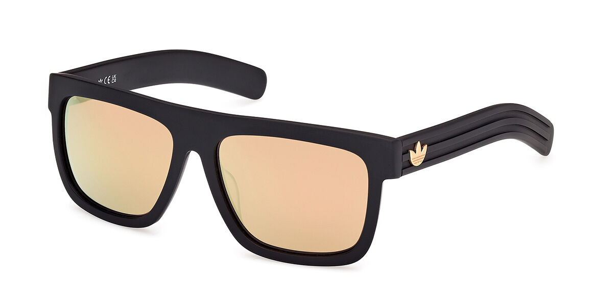 Adidas Originals OR0127 02G, Black frame, Brown Mirror lenses