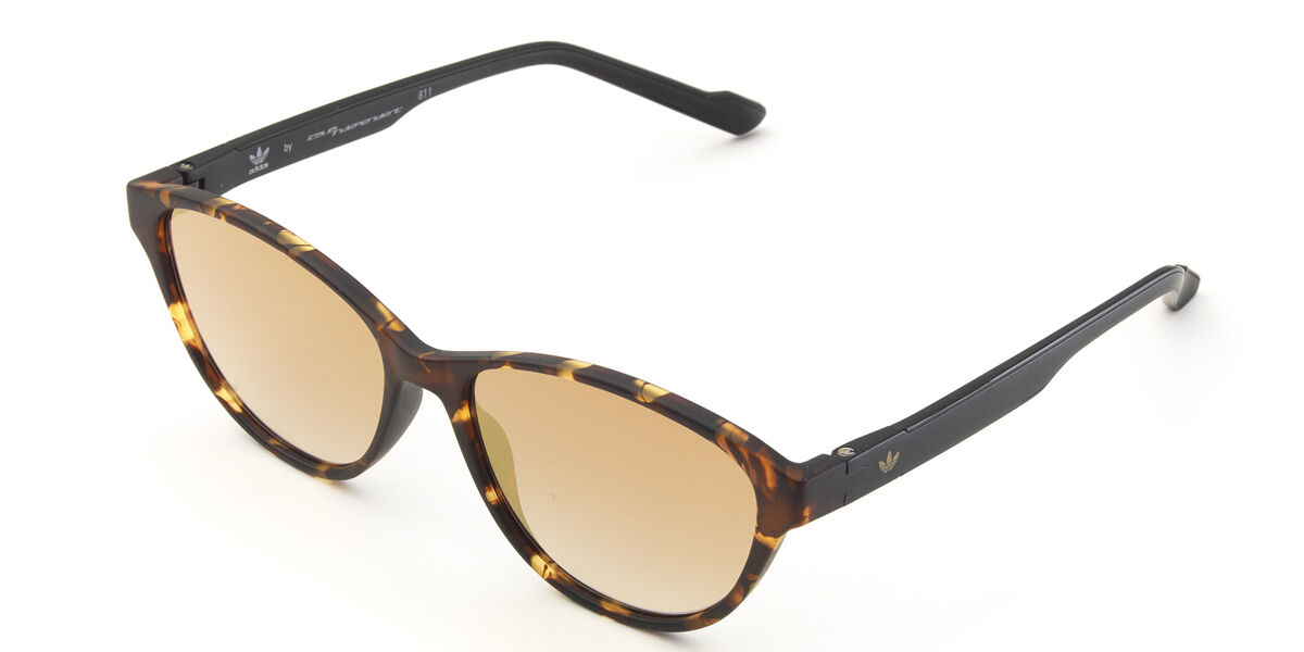 Adidas Originals AOR029 092.009, Tortoiseshell frame, Yellow Mirror lenses