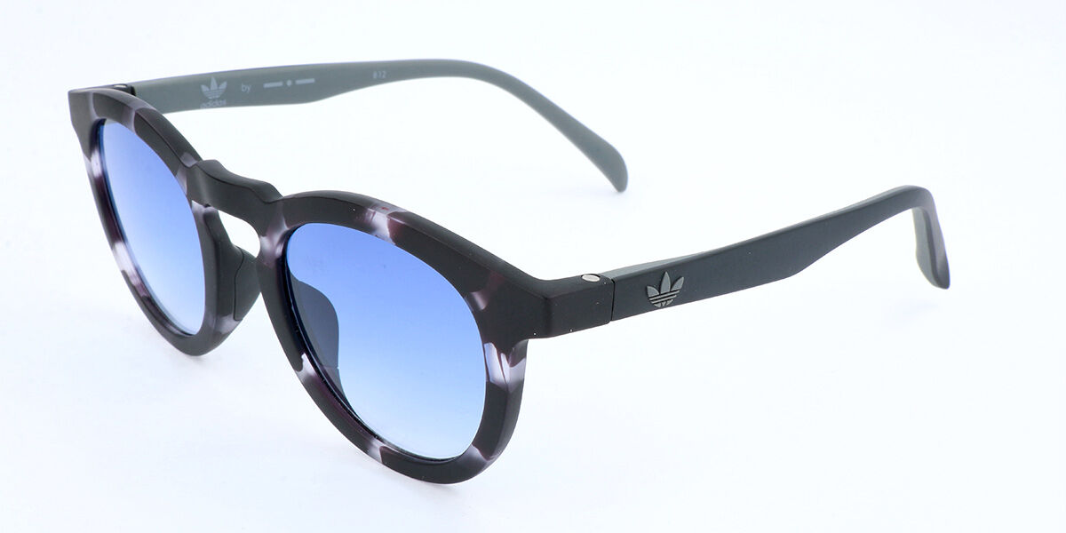 Adidas Originals AOR017/N 153.009, Tortoiseshell frame, Blue lenses