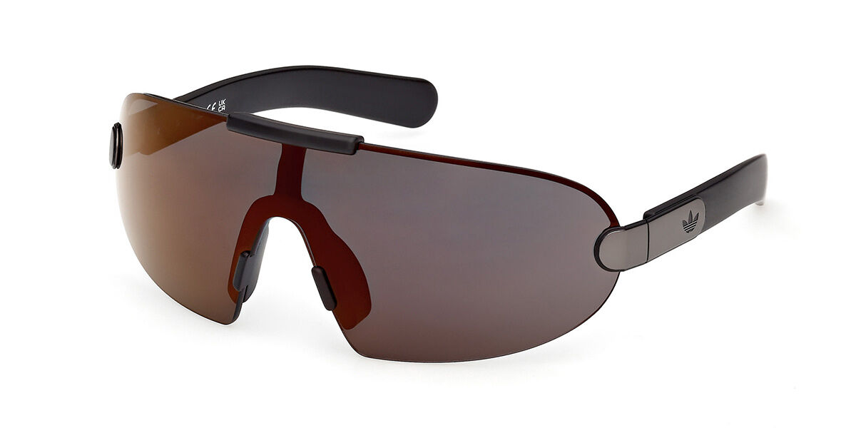 Adidas Originals OR0135 02G, Black frame, Brown Mirror lenses