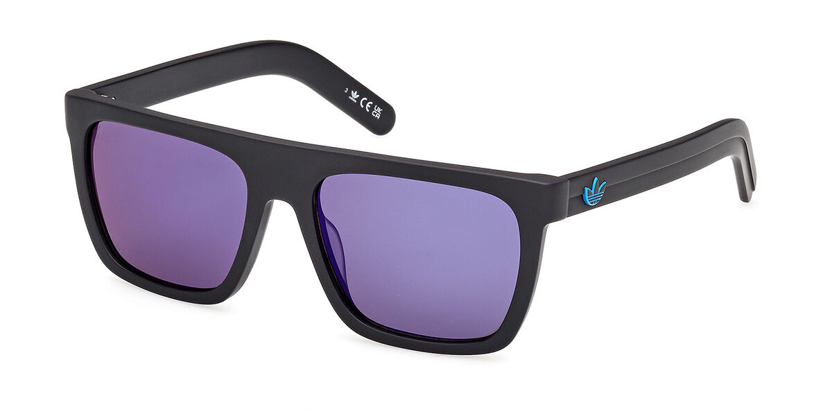 Adidas Originals OR0140 02X, Black frame, Blue Mirror lenses