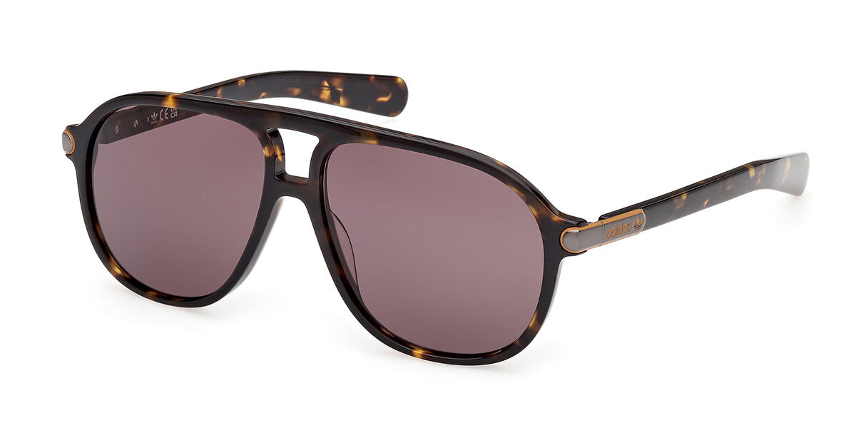 Adidas Originals OR0136 52E, Tortoiseshell frame, Grey Brown lenses