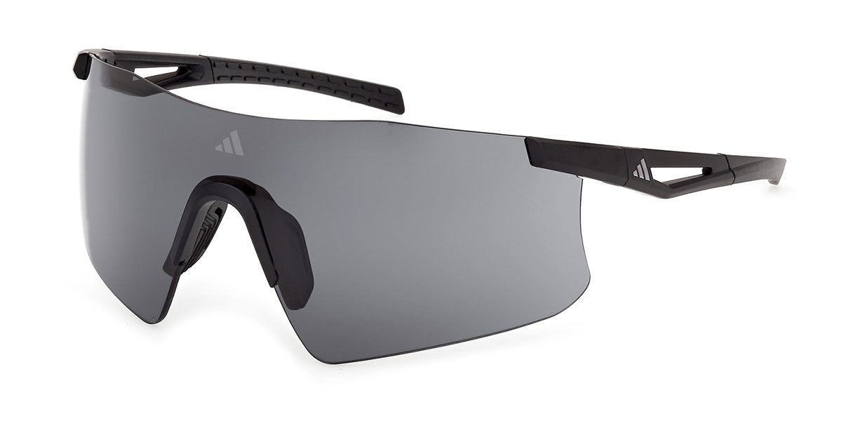 Adidas Sport SP0122 02A, Black frame, Smoke Grey lenses