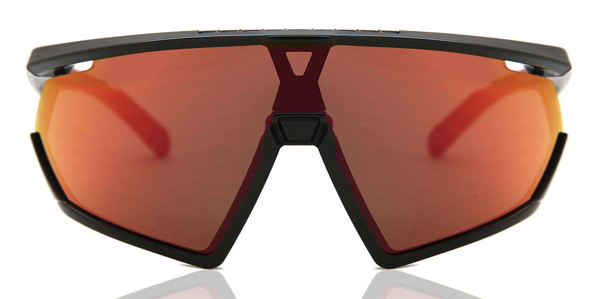 Adidas Sport SP0001 01L, Black frame, Orange Mirror lenses