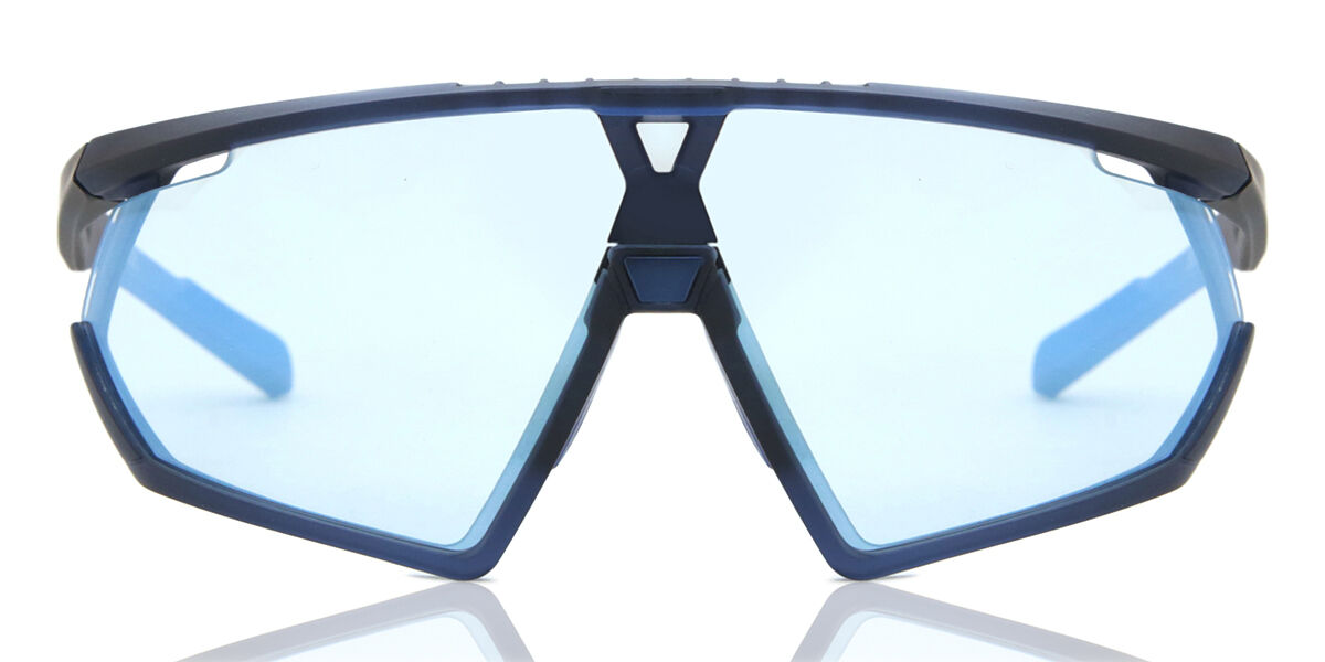 Adidas Sport SP0001 91V, Blue frame, Blue Photochromic lenses