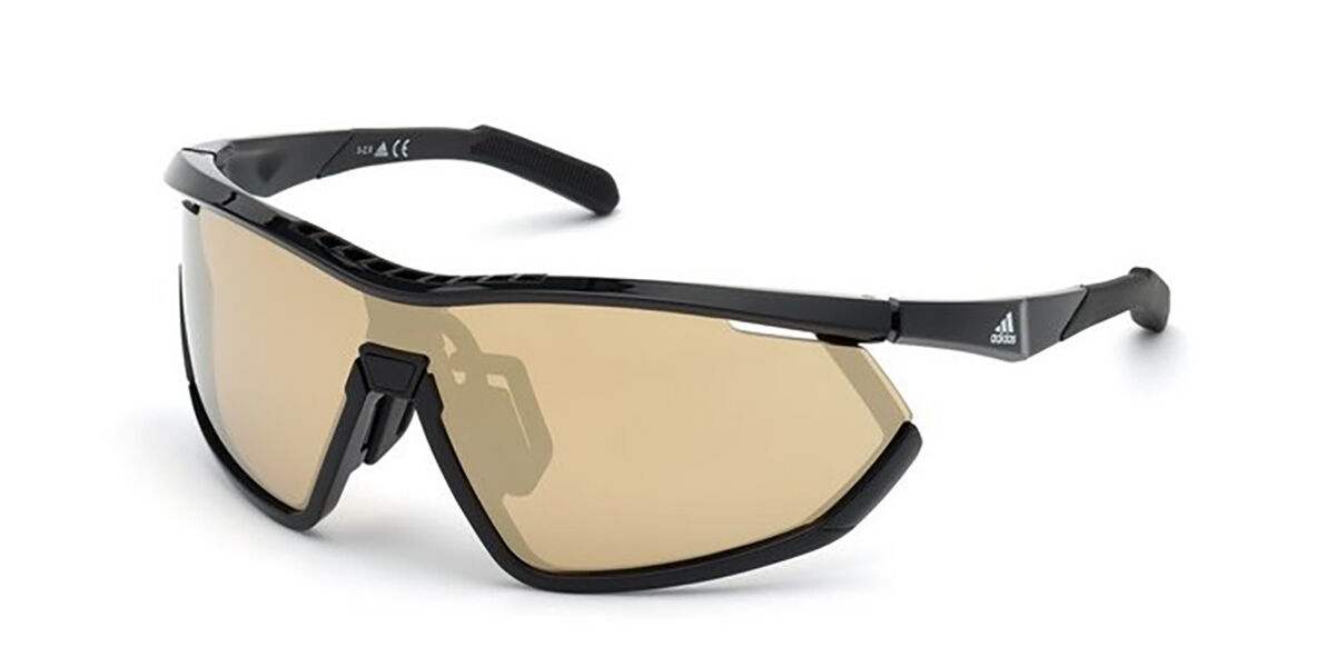 Adidas Sport SP0002 01G, Black frame, Brown Mirror lenses