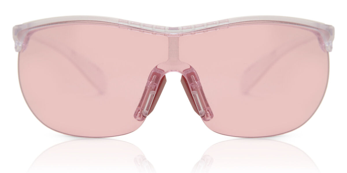 Adidas Sport SP0003 27S, Clear frame, Light Pink lenses