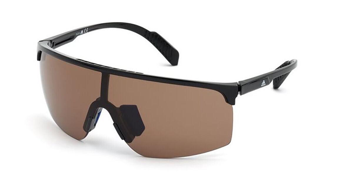 Adidas Sport SP0005 01E, Black frame, Brown lenses