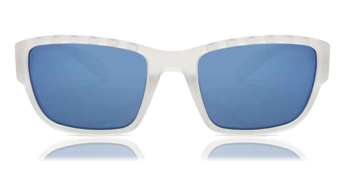 Adidas Sport SP0007 26X, Clear frame, Blue Mirror lenses