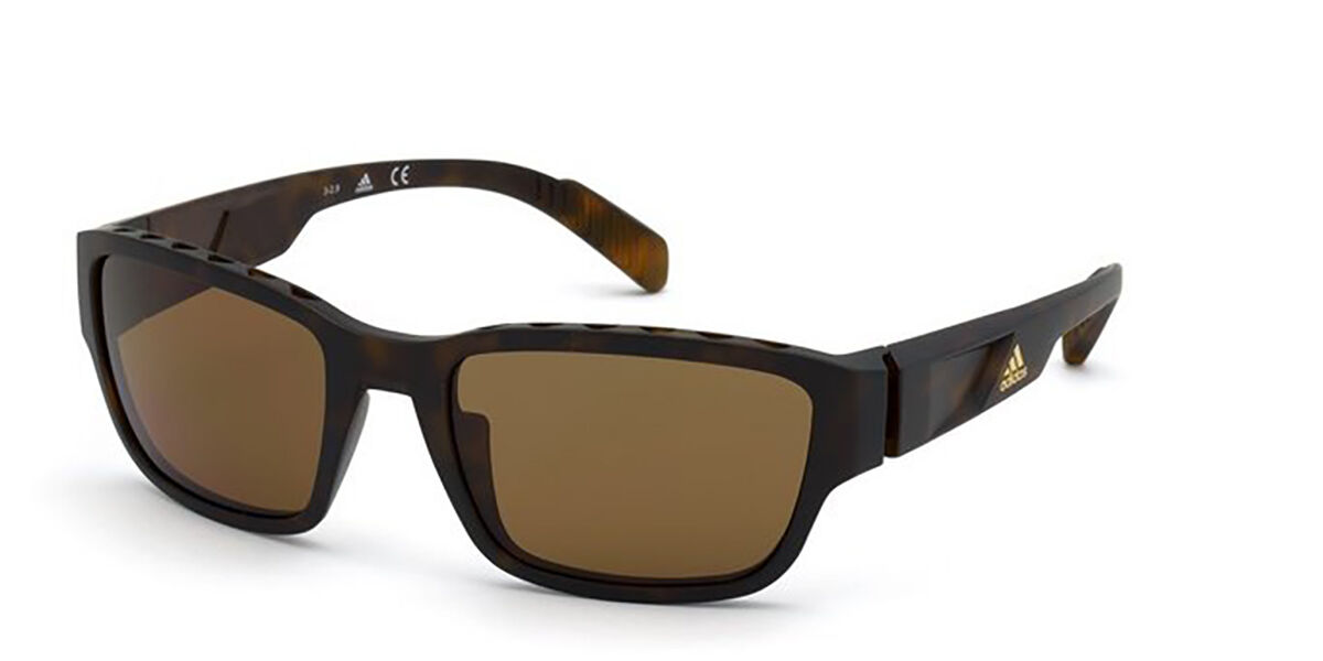 Adidas Sport SP0007 52E, Tortoiseshell frame, Brown lenses