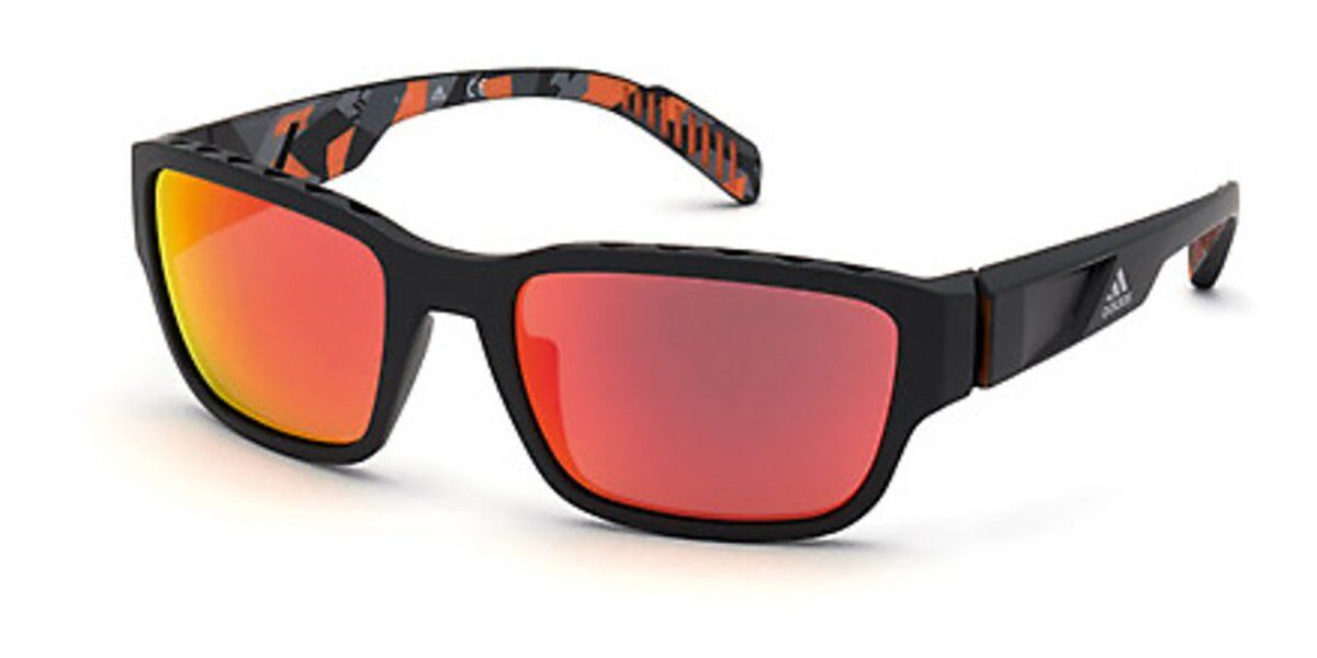 Adidas Sport SP0007 05G, Black frame, Red lenses