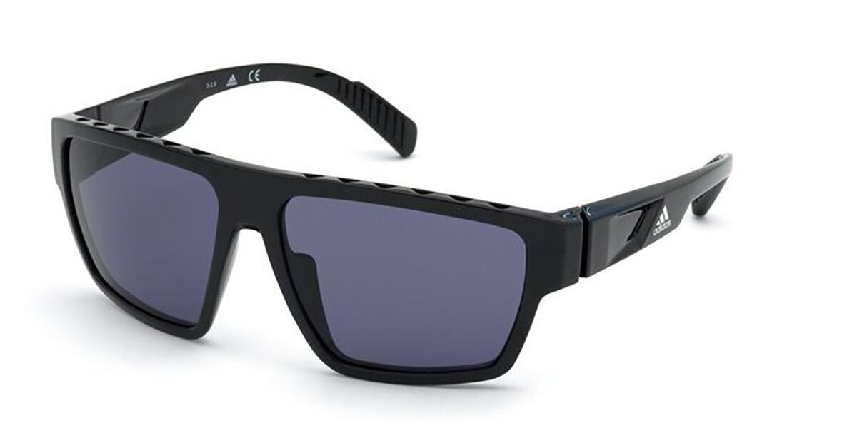 Adidas Sport SP0008 01A, Black frame, Light Purple/Grey lenses