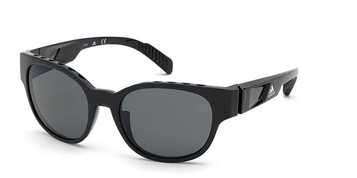 Adidas Sport SP0009 Polarized 01D, Black frame, Grey Polarized lenses