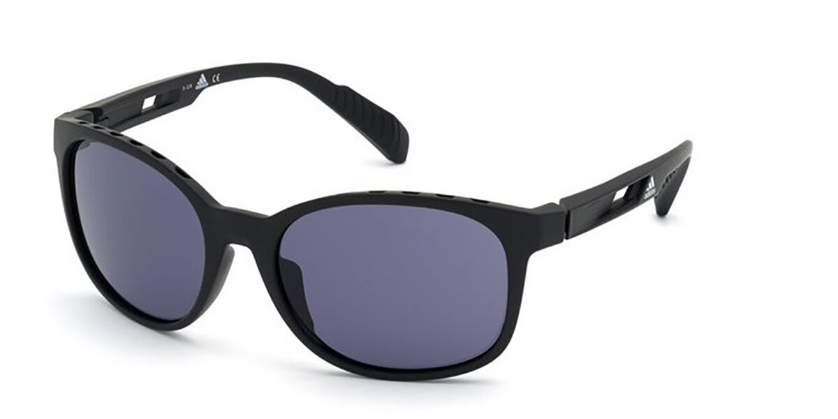 Adidas Sport SP0011 02A, Black frame, Light Purple/Grey lenses