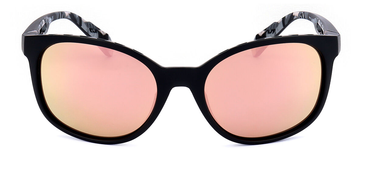Adidas Sport SP0011 05G, Black frame, Brown Pink Mirror lenses