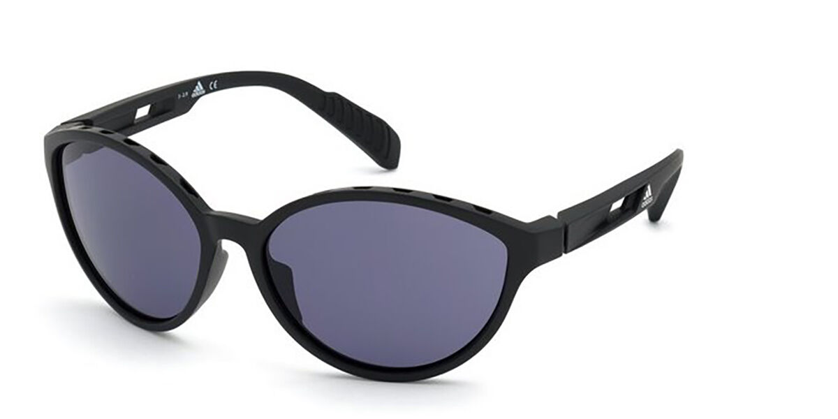 Adidas Sport SP0012 02A, Black frame, Light Purple/Grey lenses