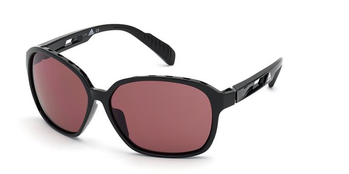 Adidas Sport SP0013 01Y, Black frame, Purple lenses