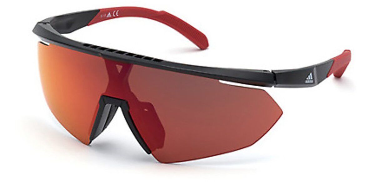 Adidas Sport SP0015 01L, Black frame, Roviex Red Mirror lenses
