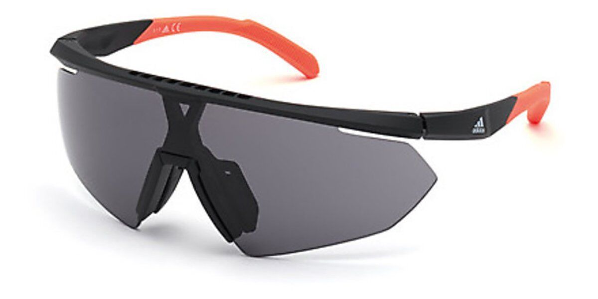Adidas Sport SP0015 02A, Black frame, Grey lenses
