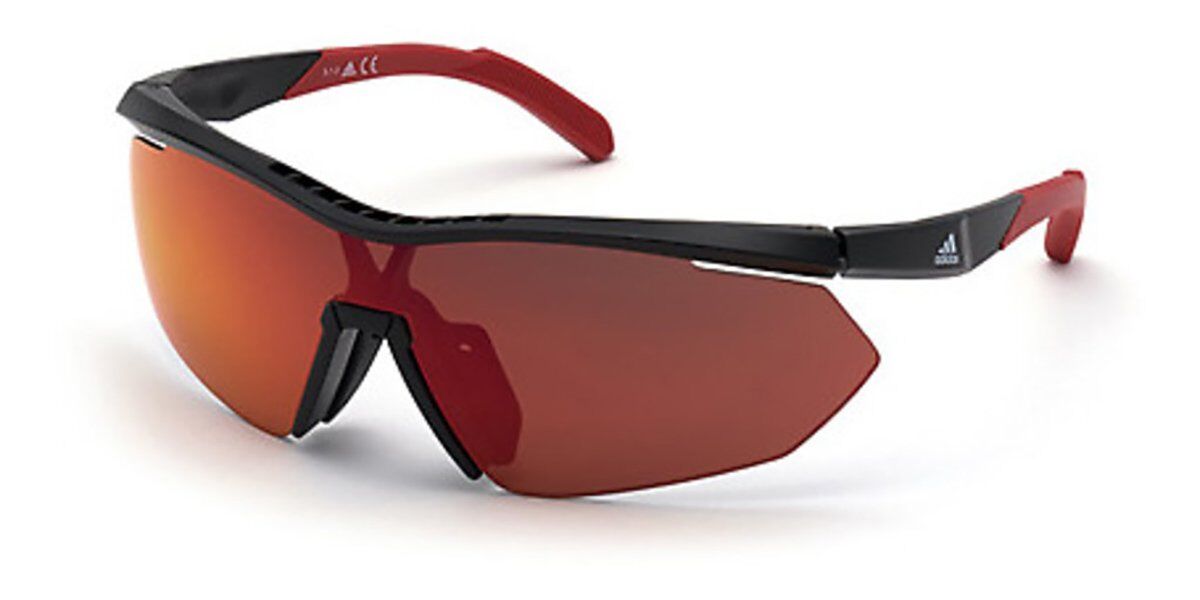 Adidas Sport SP0016 01L, Black frame, Roviex Red Mirror lenses