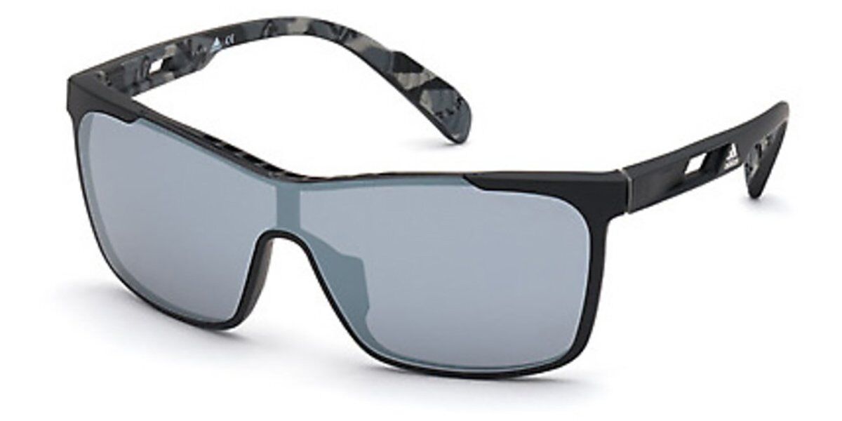 Adidas Sport SP0019 02C, Black frame, Grey Mirror lenses